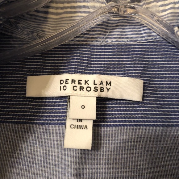 DEREK LAM 10 CROSBY Striped Dress, size 0 - Picture 8 of 9